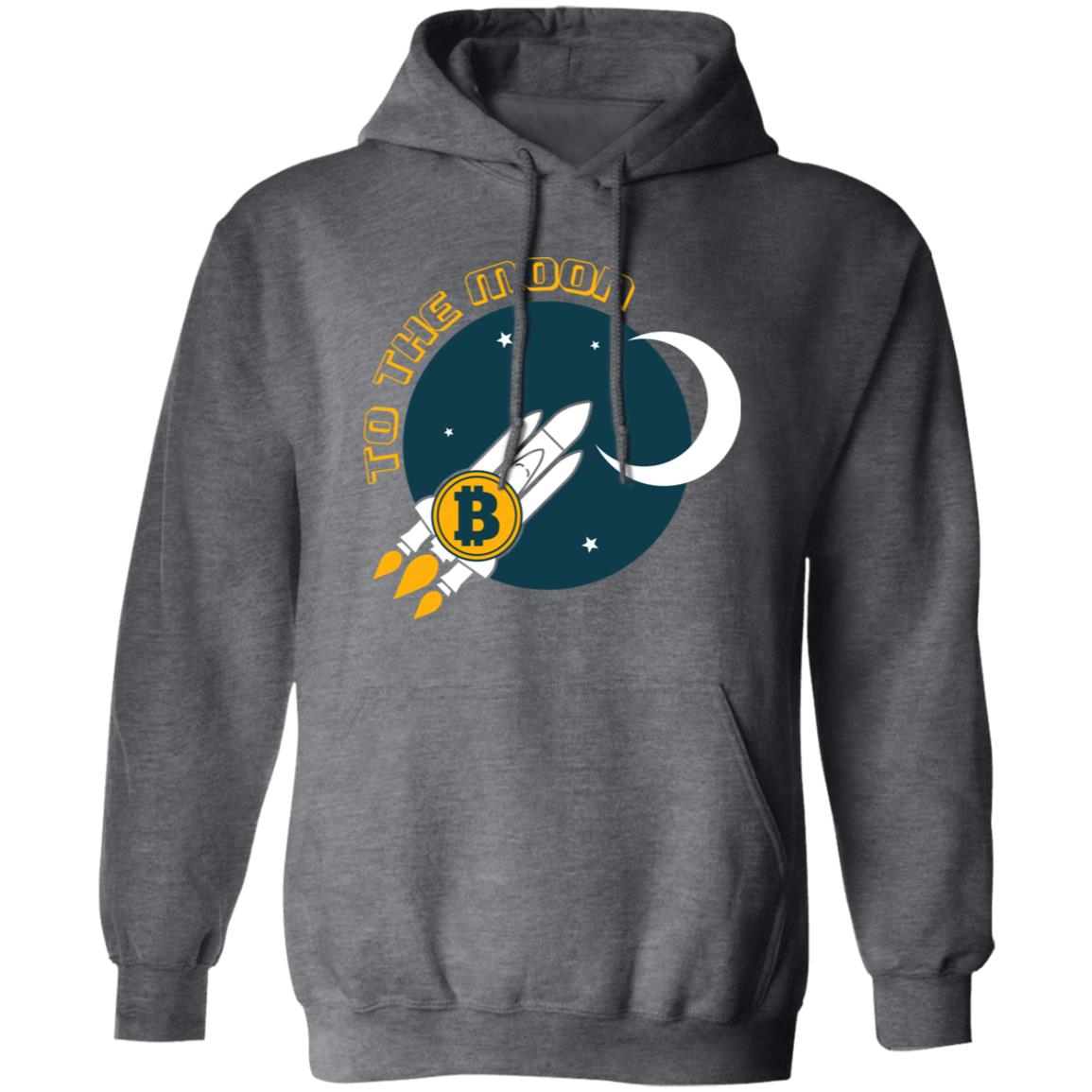 Bitcoin BTC To The Moon Pullover Hoodie