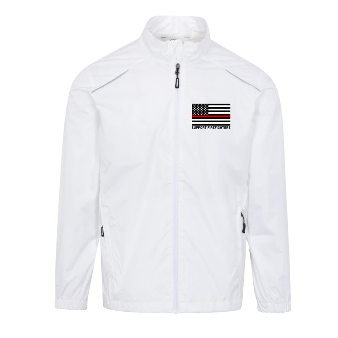 Red Line Support Firefighters American USA Flag Men's Jacket