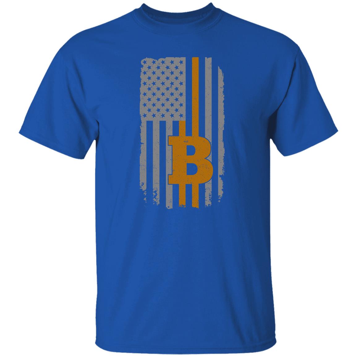 BTC Bitcoin American Flag T-Shirt
