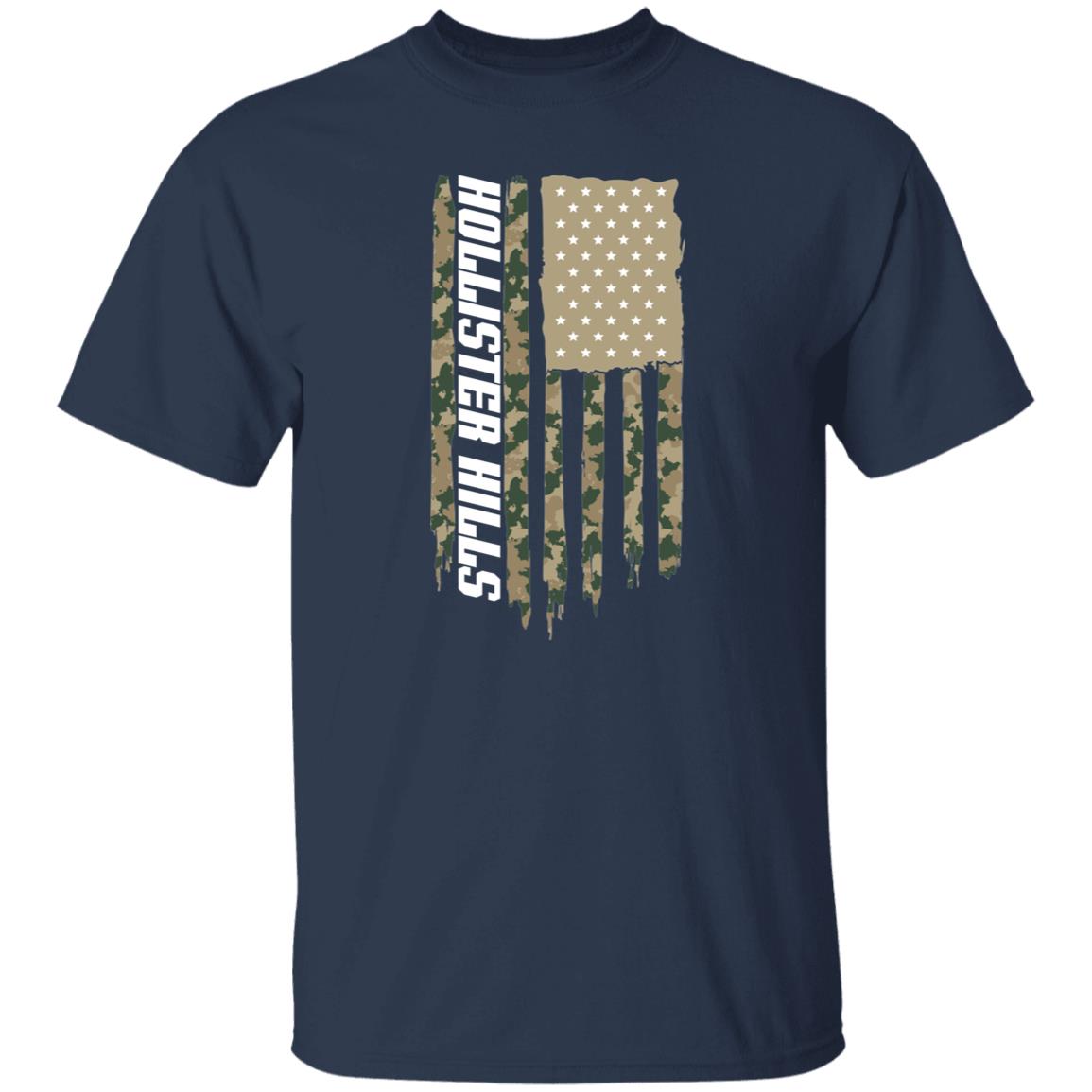Hollister Hills American Flag USA Camo T-Shirt