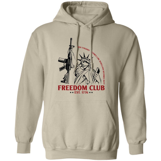 Freedom Club EST. 1776 Rebellion America Pullover Hoodie