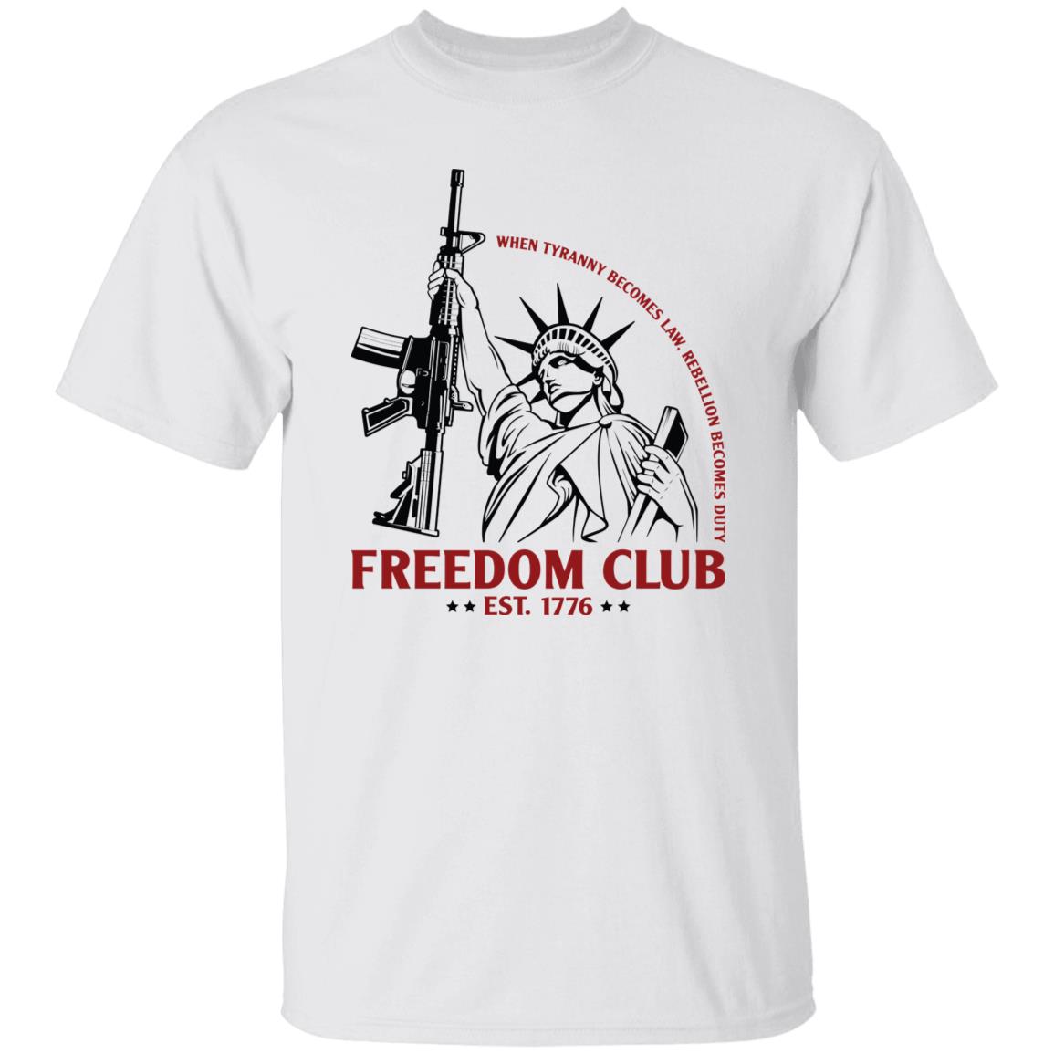 Freedom Club 1776 American Patriotic USA T-Shirt