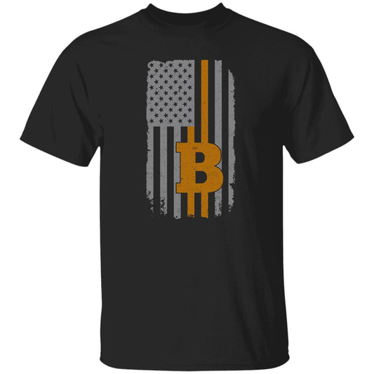 BTC Bitcoin American Flag T-Shirt