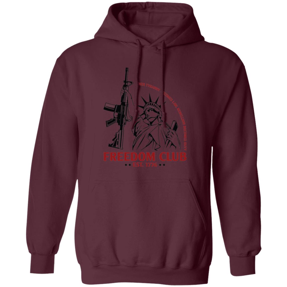 Freedom Club EST. 1776 Rebellion America Pullover Hoodie