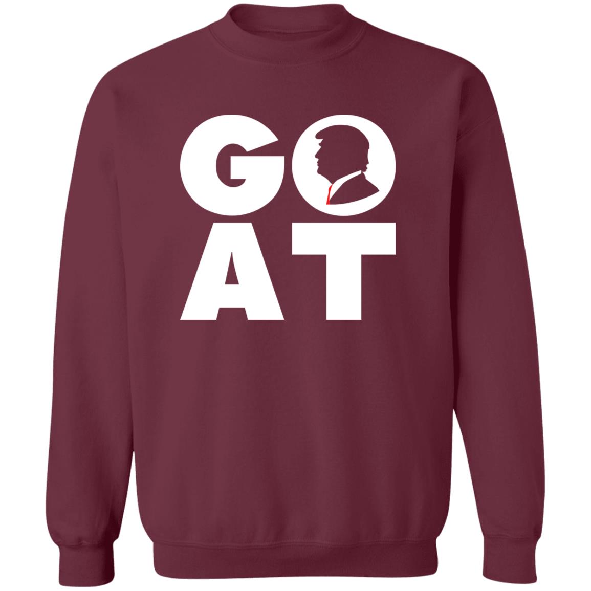 GOAT Trump MAGA Patriot Crewneck Sweatshirt