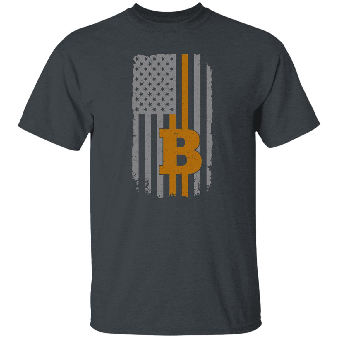 BTC Bitcoin American Flag T-Shirt