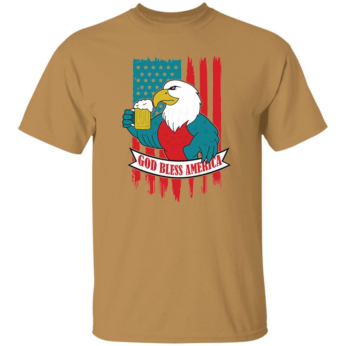God Bless America Bald Eagle Freedom Patriot USA T-Shirt