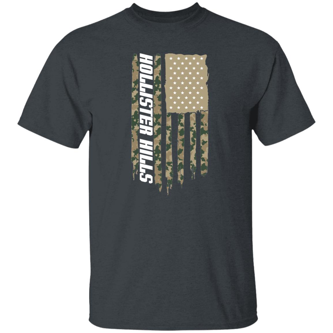 Hollister Hills American Flag USA Camo T-Shirt