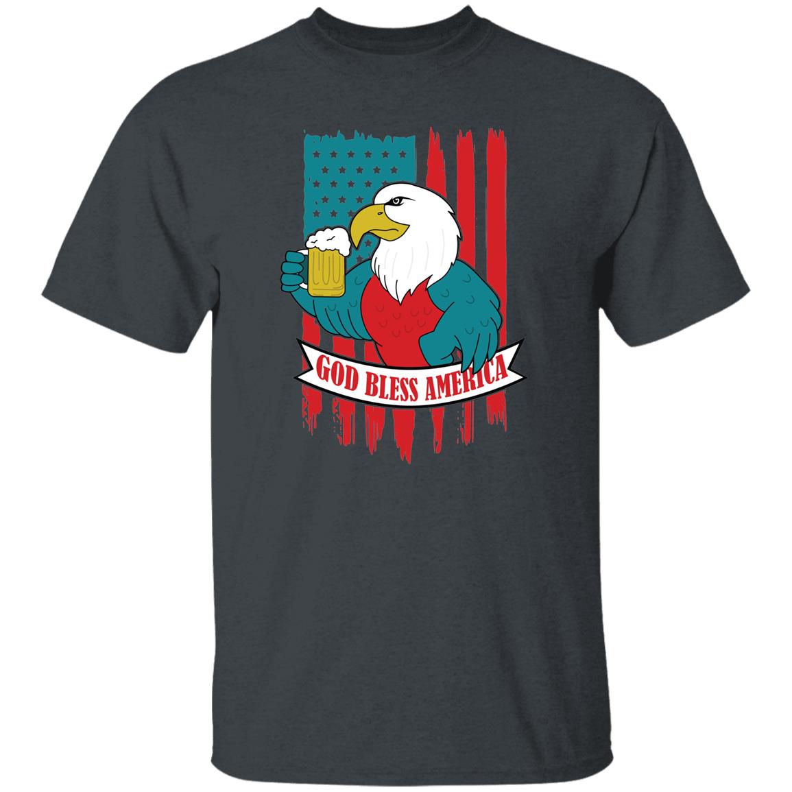 God Bless America Bald Eagle Freedom Patriot USA T-Shirt
