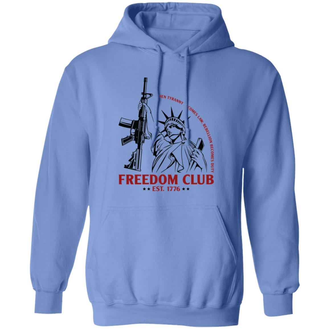 Freedom Club EST. 1776 Rebellion America Pullover Hoodie