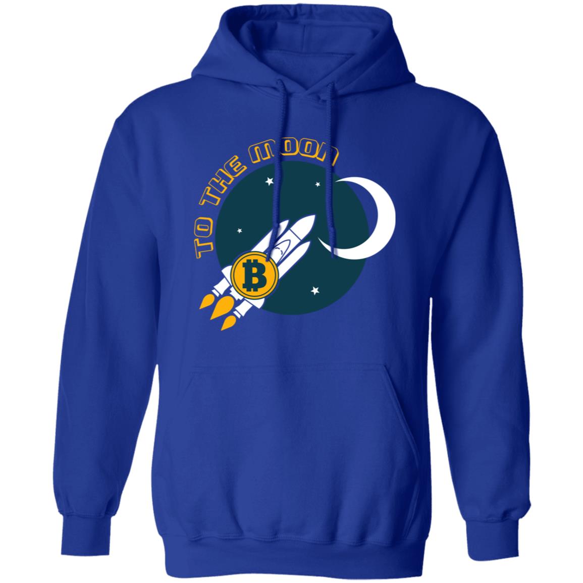 Bitcoin BTC To The Moon Pullover Hoodie