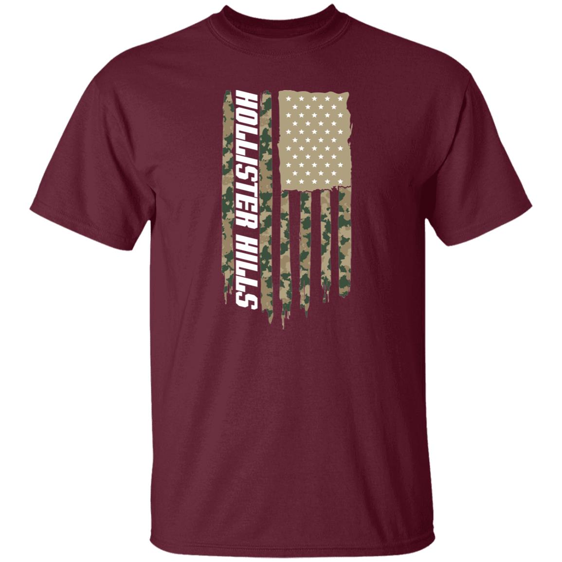 Hollister Hills American Flag USA Camo T-Shirt