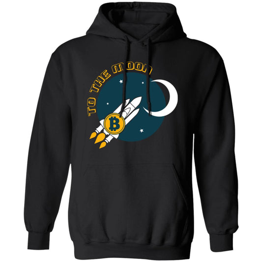 Bitcoin BTC To The Moon Pullover Hoodie