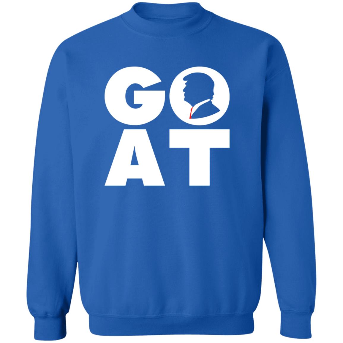 GOAT Trump MAGA Patriot Crewneck Sweatshirt