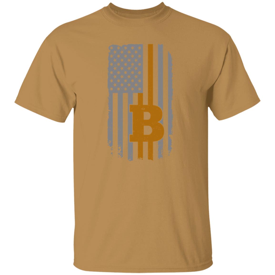 BTC Bitcoin American Flag T-Shirt