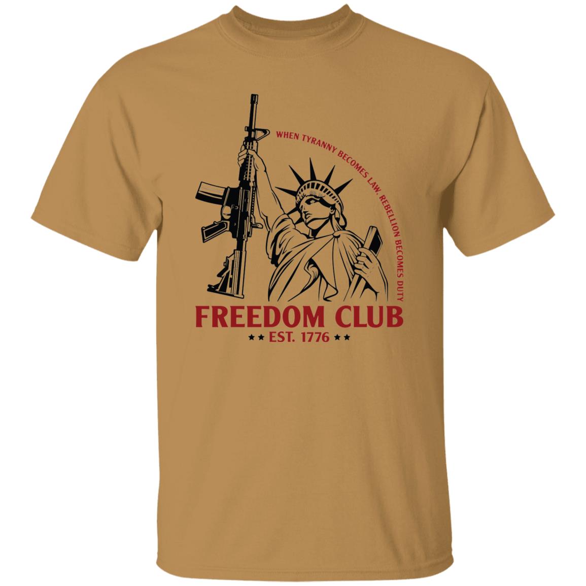Freedom Club 1776 American Patriotic USA T-Shirt