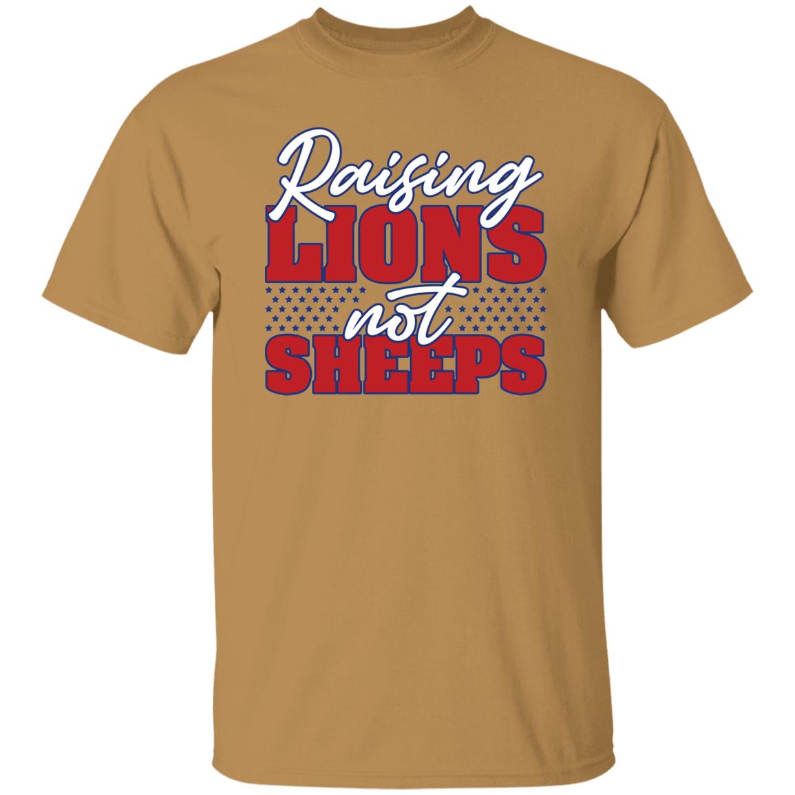 Raising Lions not Sheep USA Patriot T-Shirt