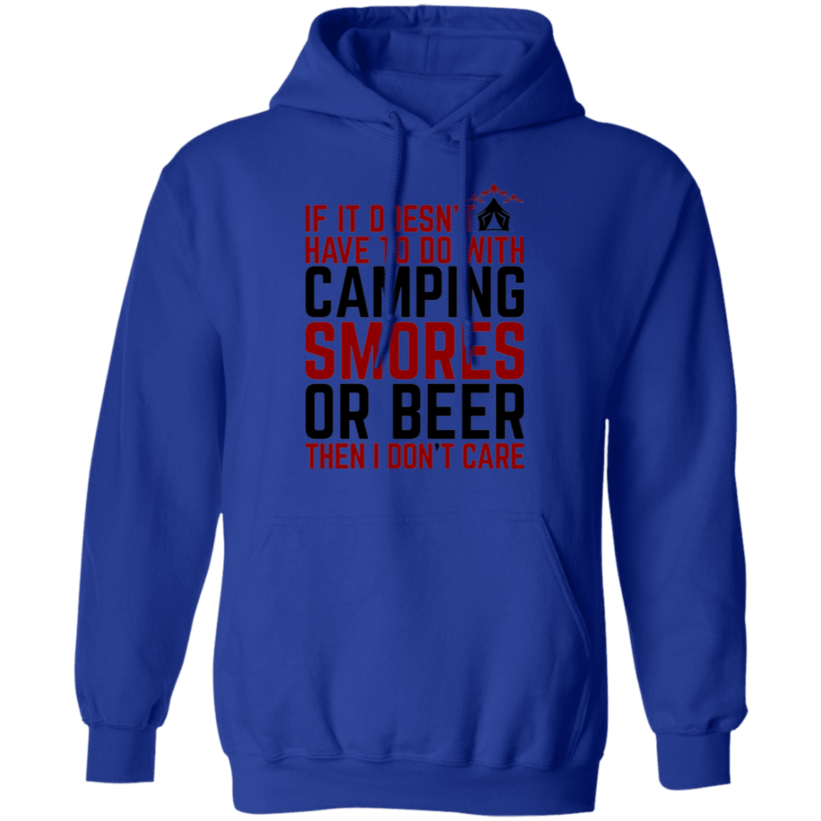Camping Smores or Beer Funny Pullover Hoodie