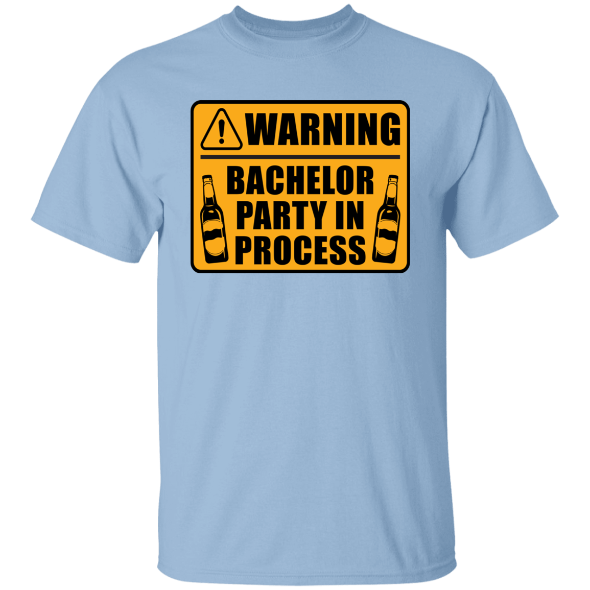 Funny Warning Bachelor Party In Process T-Shirt