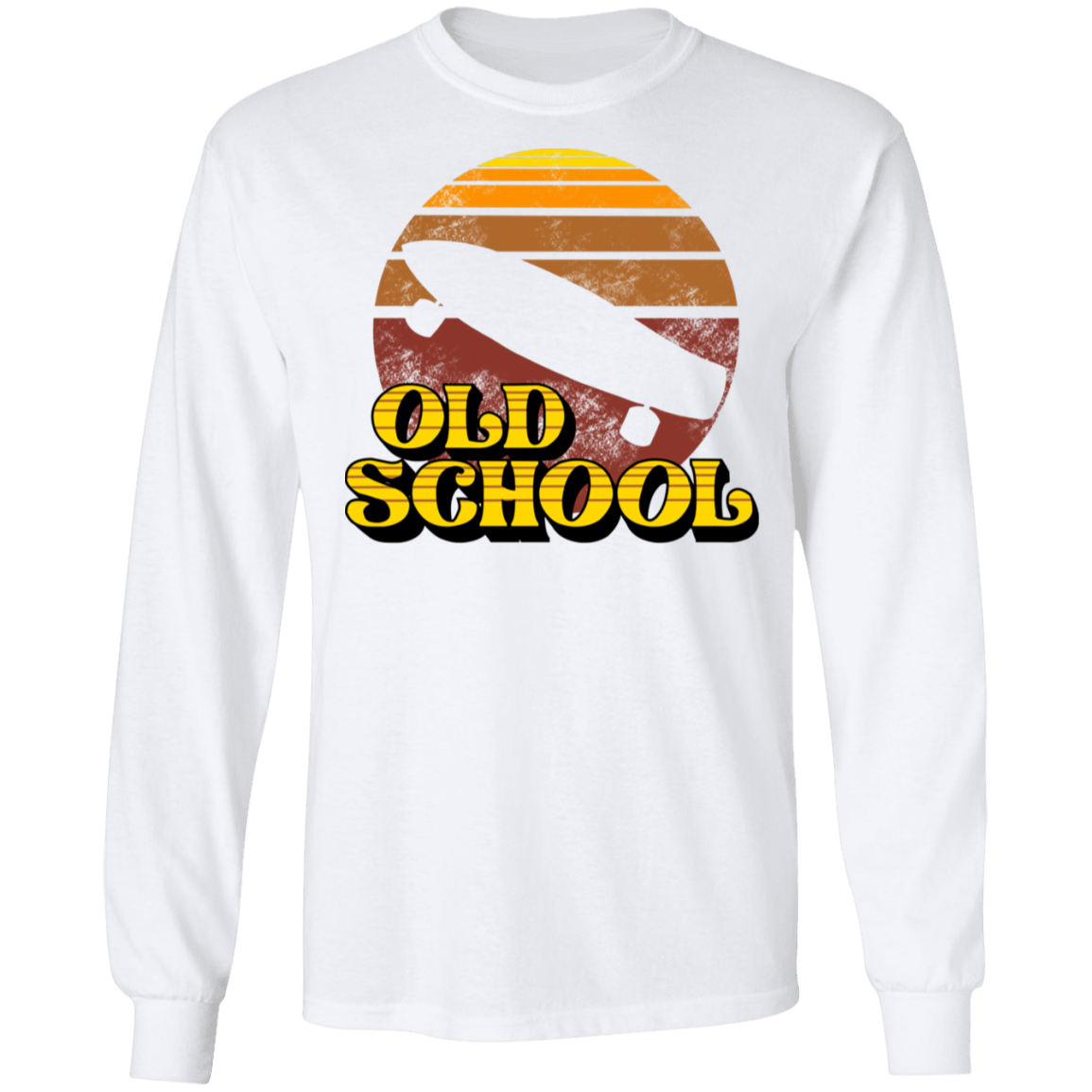 Old School Skateboarding Long Sleeve T-Shirt