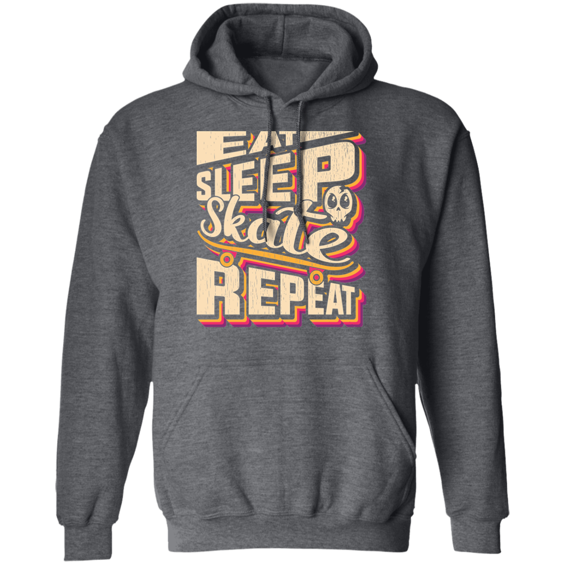 Eat Sleep Skate Repeat Skateboard Skateboarding Pullover Hoodie