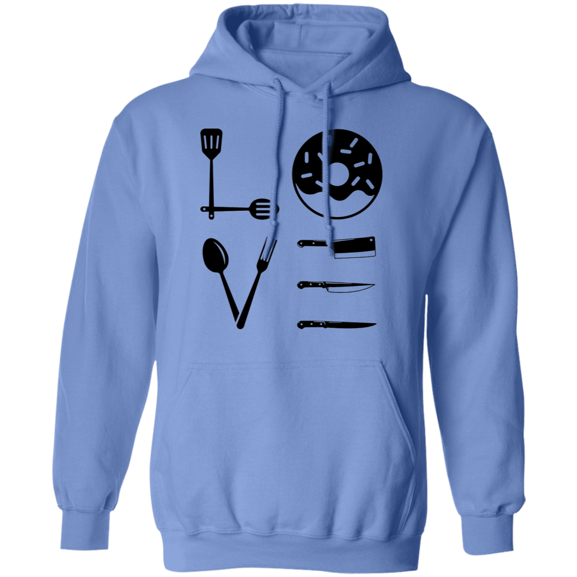 Love Food Cooking Chef Pullover Hoodie