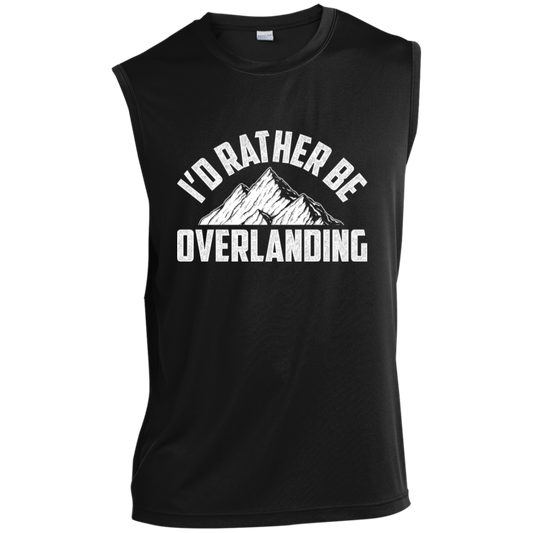 I'd Rather Be Overlanding Off-Road 4x4 Sleeveless Performance T-Shirt