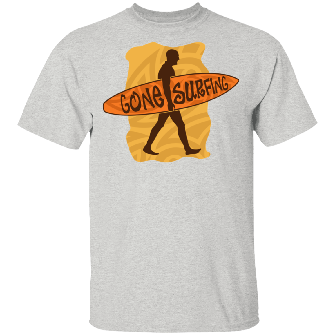 Gone Surfing Ocean Beach T-Shirt
