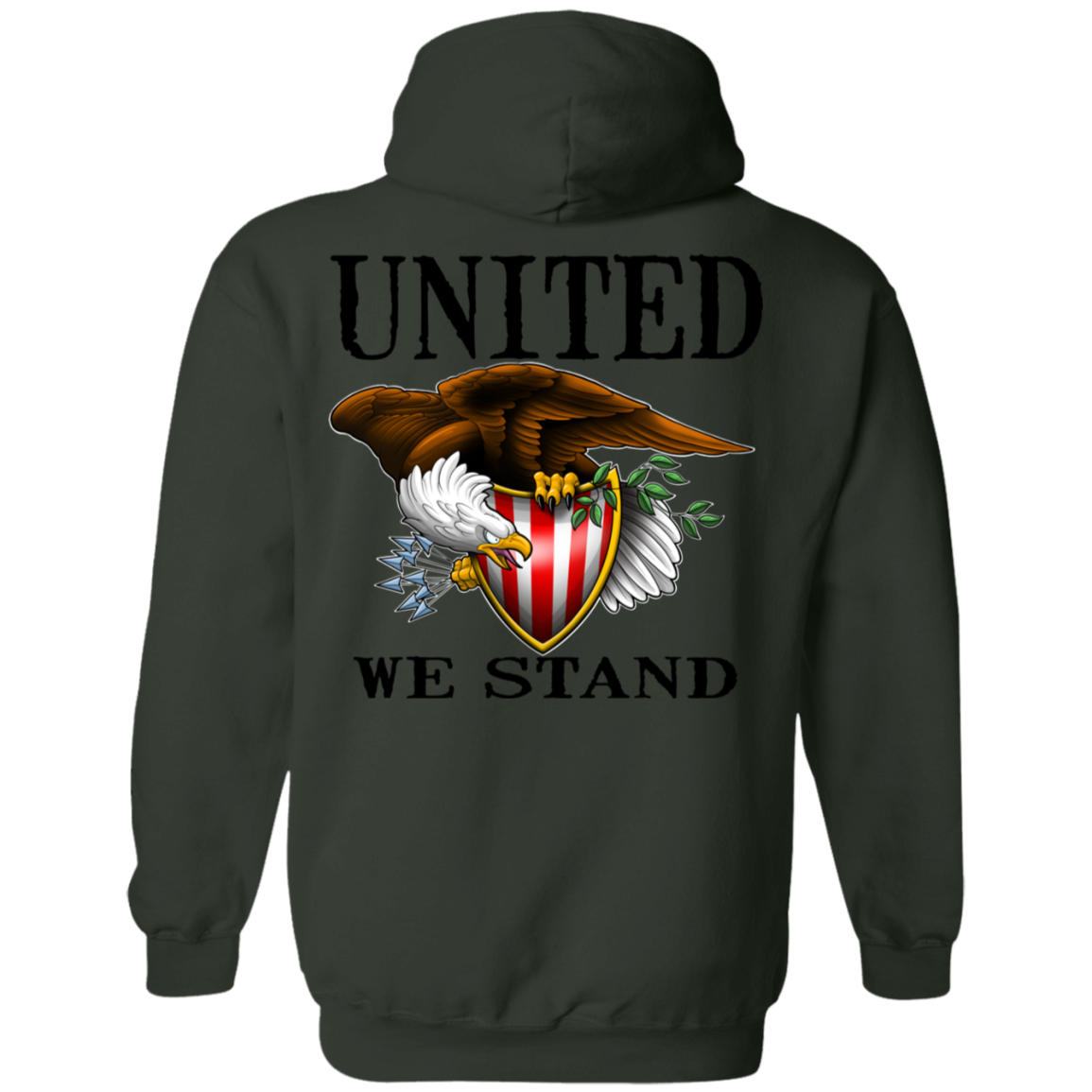 We the People United We StandDouble Sided Pullover Hoodie