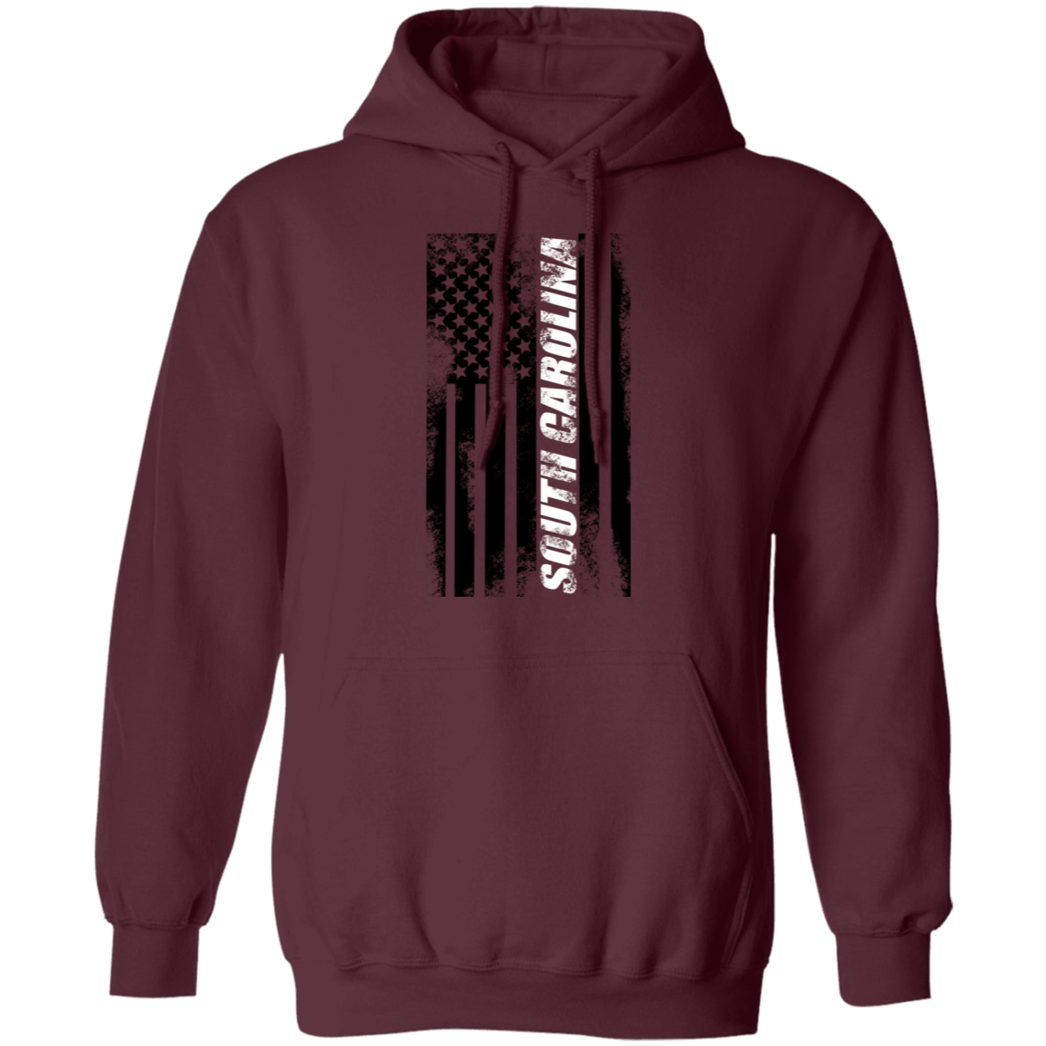 South Carolina American Flag Pullover Hoodie