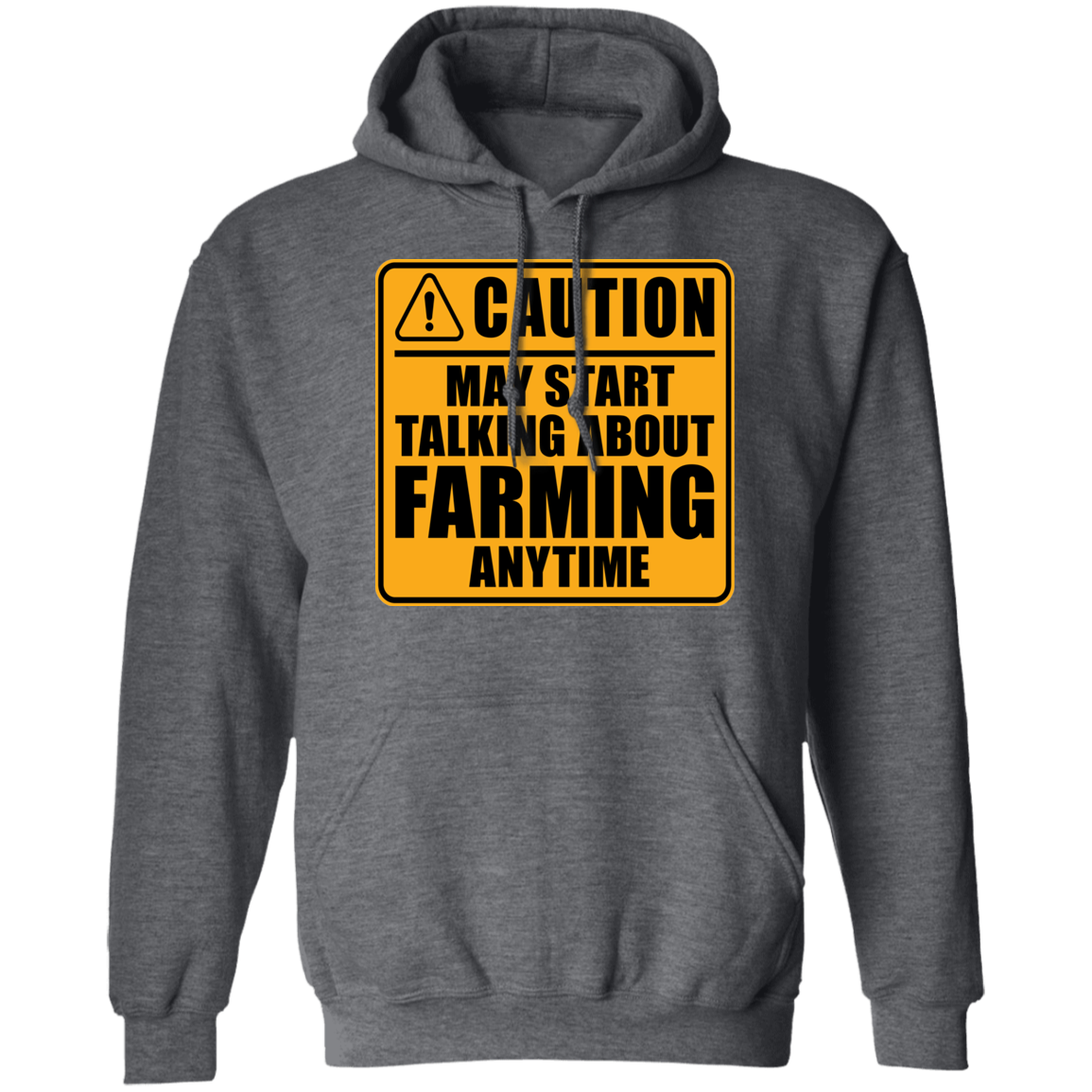 Caution May Start Talking About Farming Anytime Funny Hoodie