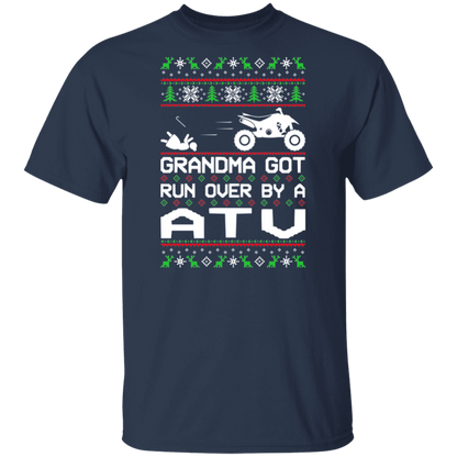 ATV 4-Wheeler Grandma Got Run Over  Ugly Christmas T-Shirt