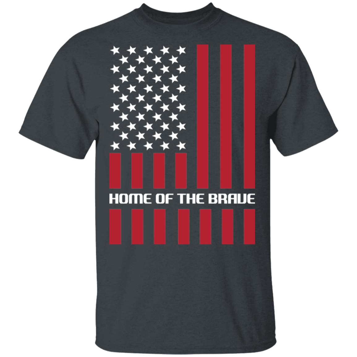 Home of the Brave American Flag USA T-Shirt