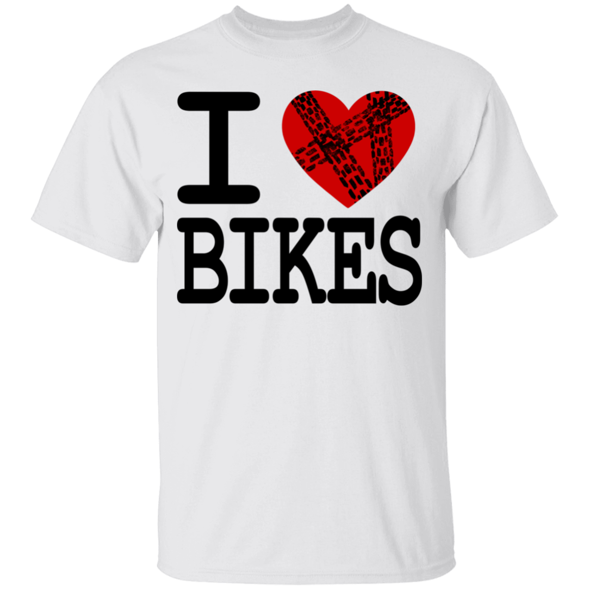 I Love Bikes Biking Youth T-Shirt