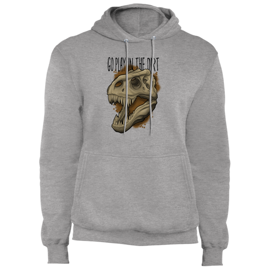 Go Play in the Dirt T-Rex Funny Premium Pullover Hoodie