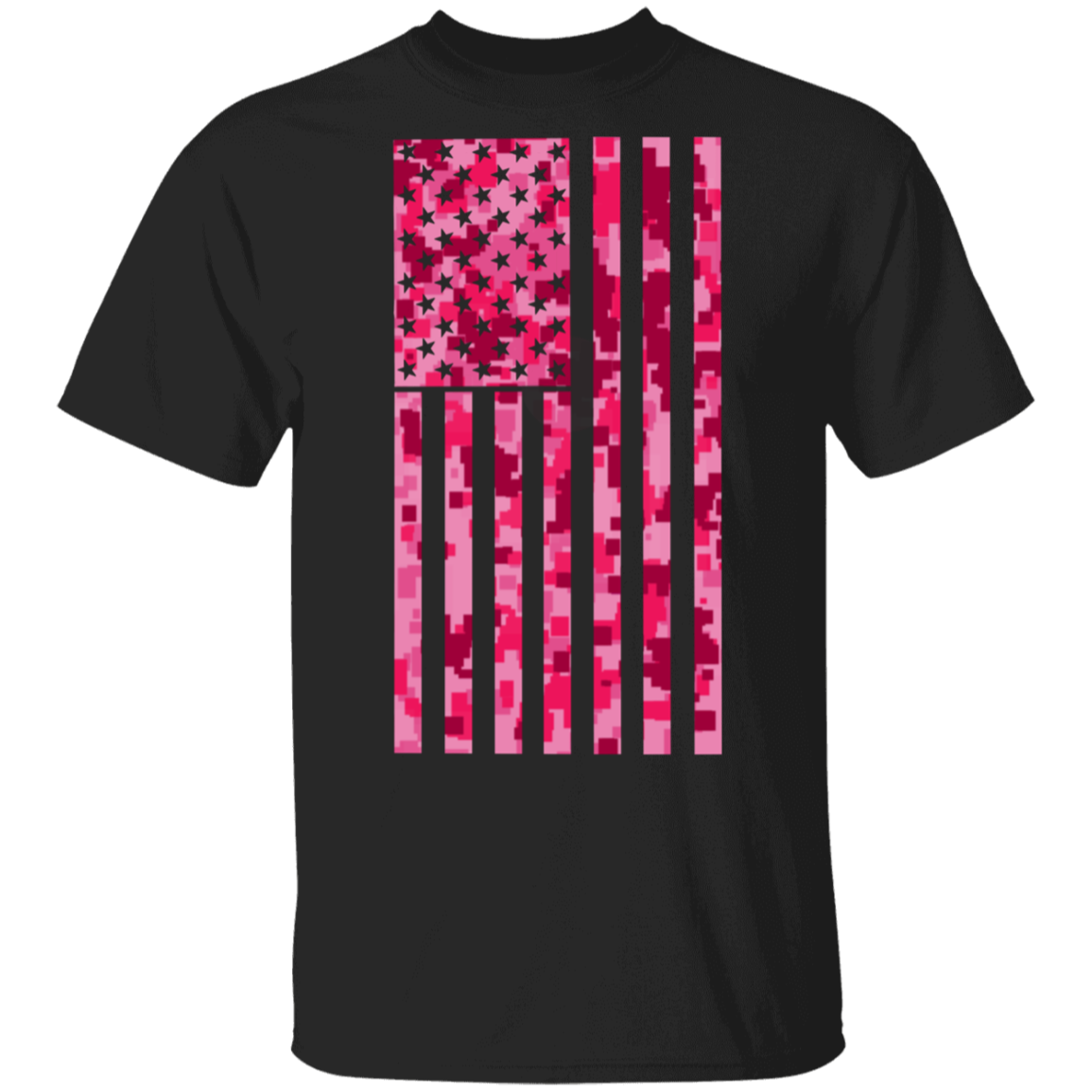 Pink American Flag T-Shirt