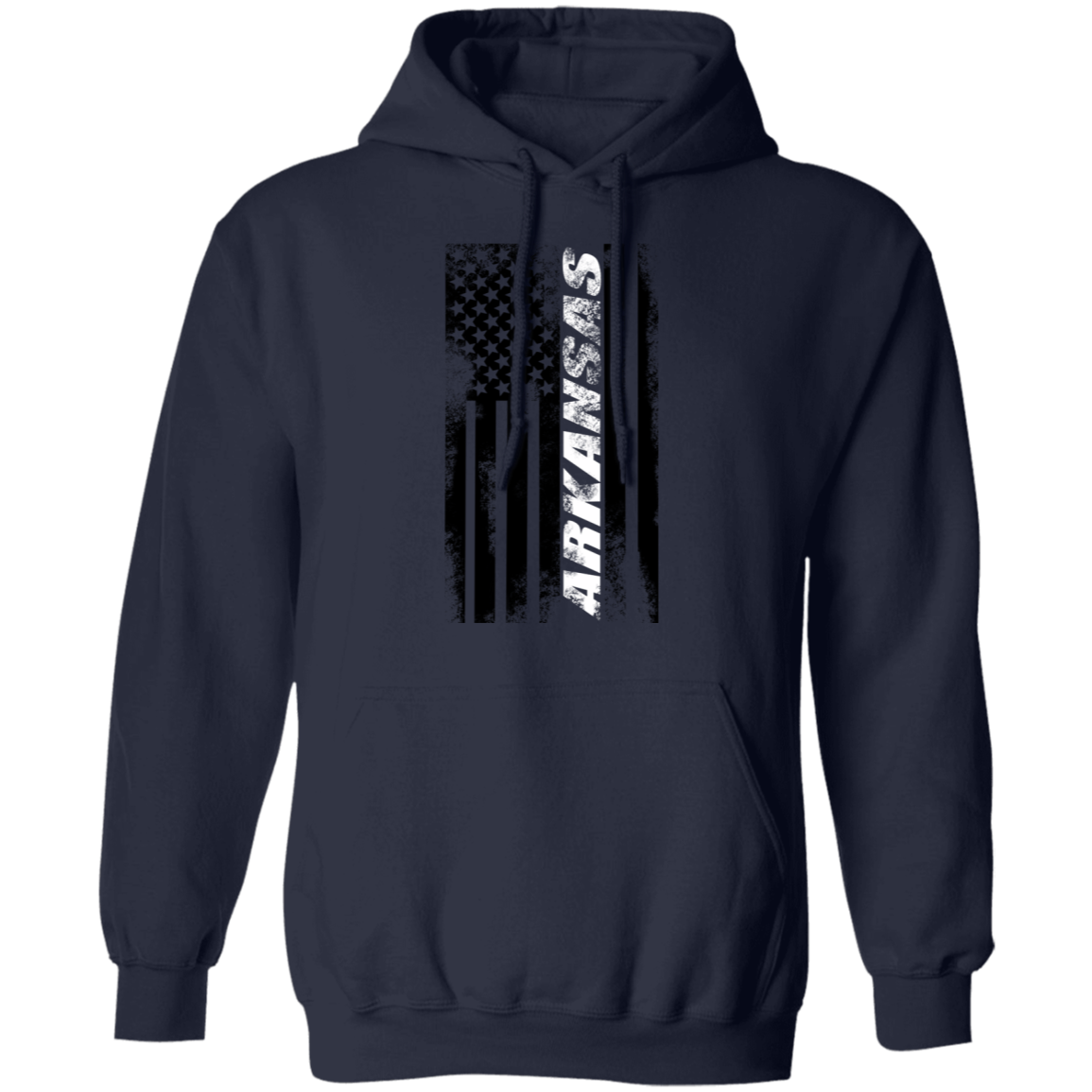 Arkansas American Flag Pullover Hoodie
