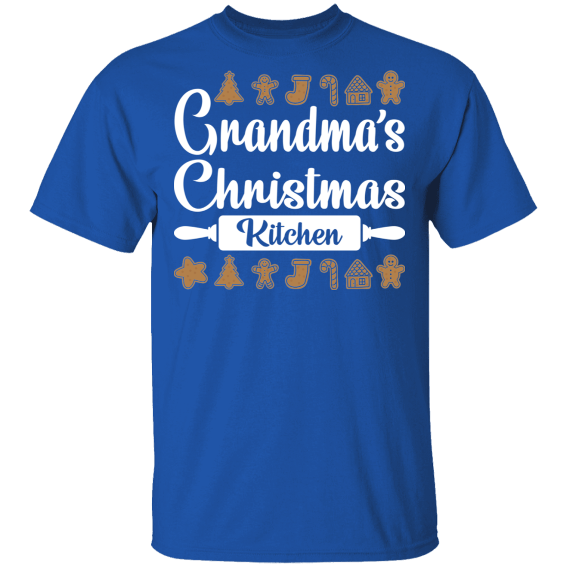 Grandma's Christmas Kitchen Gingerbread Cookies Ugly Christmas T-Shirt