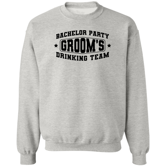Bachelor Party Groom’s Drinking Team Funny Crewneck Sweatshirt