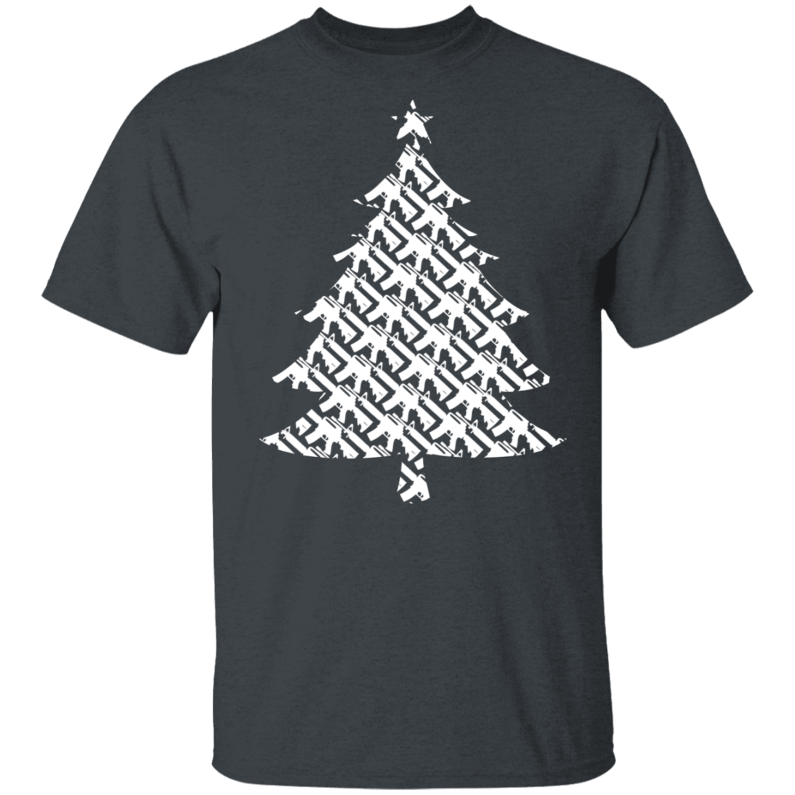 Firearm Rifle Christmas Tree T-Shirt