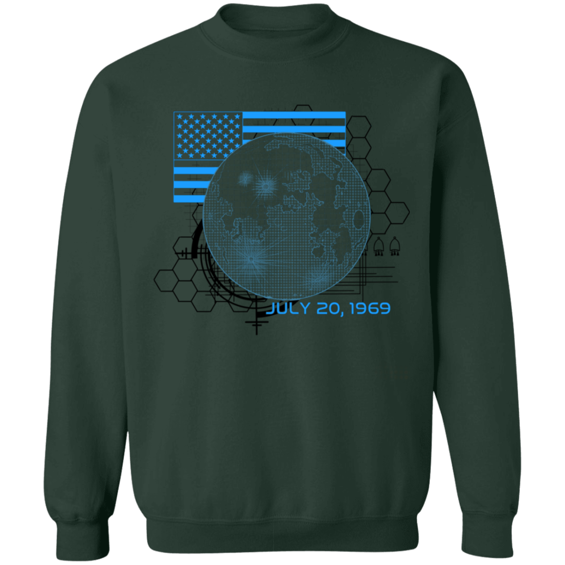 American 1969 Moon Landing Armstrong Crewneck Sweatshirt