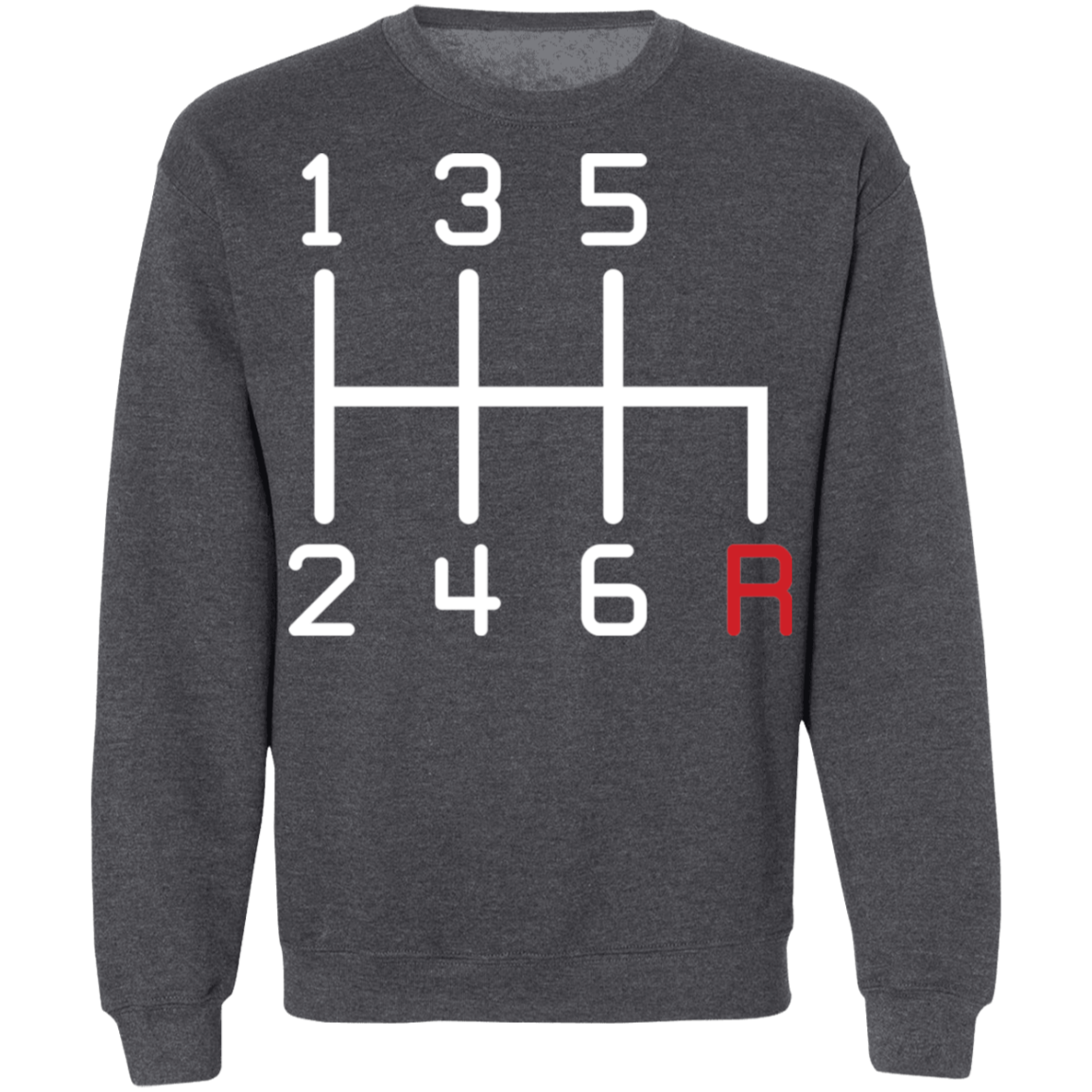 6-Speed Manual Stick Shift Crewneck Sweatshirt
