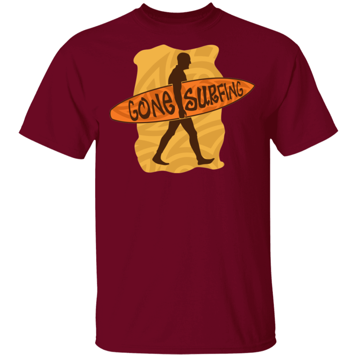Gone Surfing Ocean Beach T-Shirt