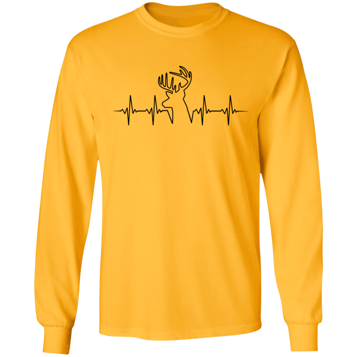 Hunter Heartbeat Deer Long Sleeve T-Shirt