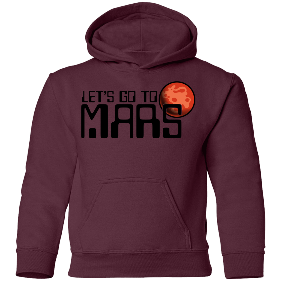 Youth Space Lets Go to Mars Pullover Hoodie