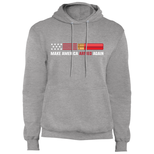 12 Gauge Make American Armed Again Bullet American Flag USA Pullover Hoodie