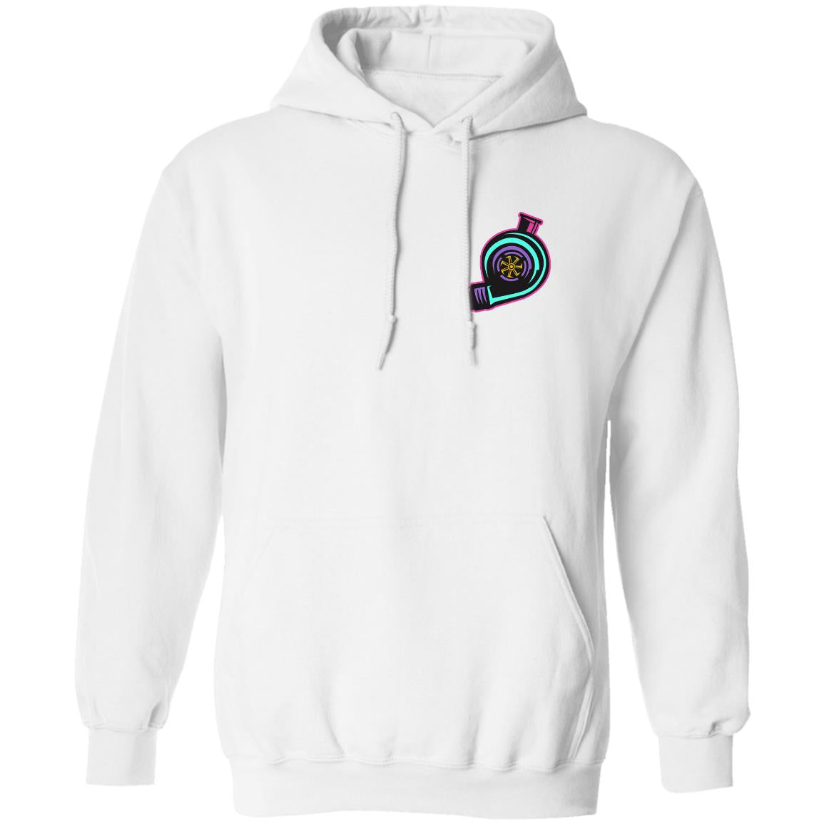Retro 80's 90's Turbo Boosted Pullover Hoodie