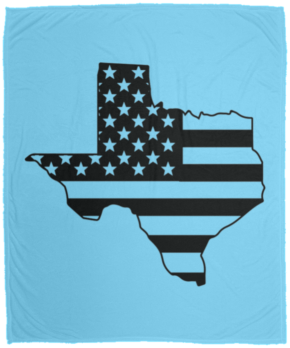 Texas American Flag State Fleece Blanket - 50x60