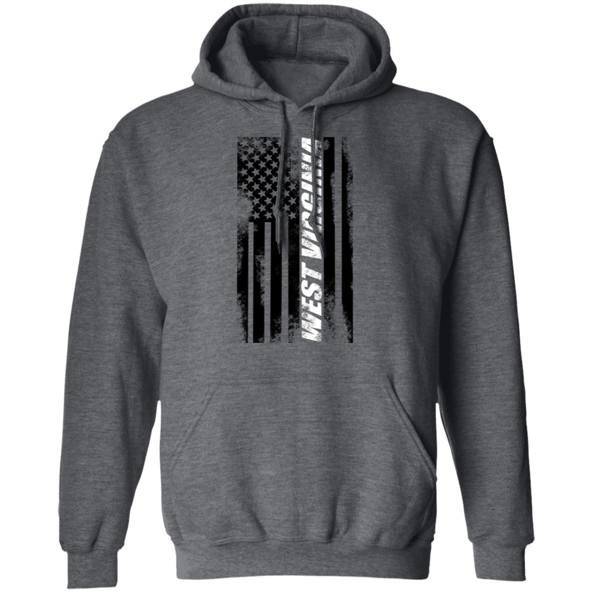West Virginia American Flag Pullover Hoodie