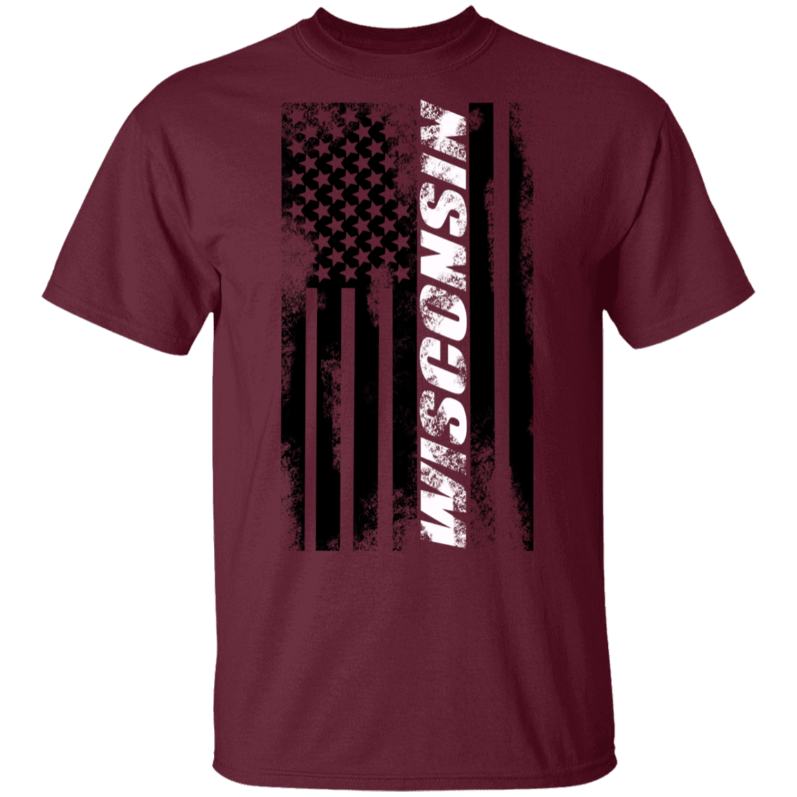 Wisconsin American Flag T-Shirt